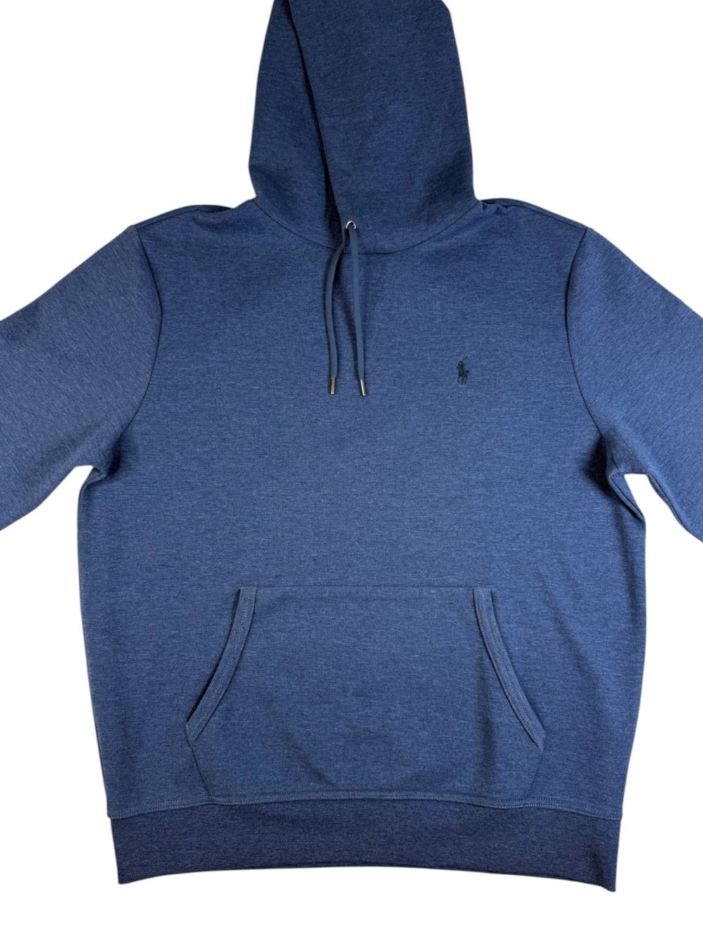 Polo Ralph Lauren Double Knit Hoodie Heather Blue Men’s L NWOT